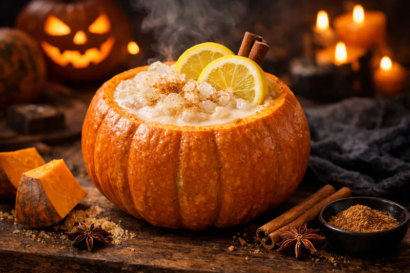 Halloween Spicy Pumpkin Cocktail